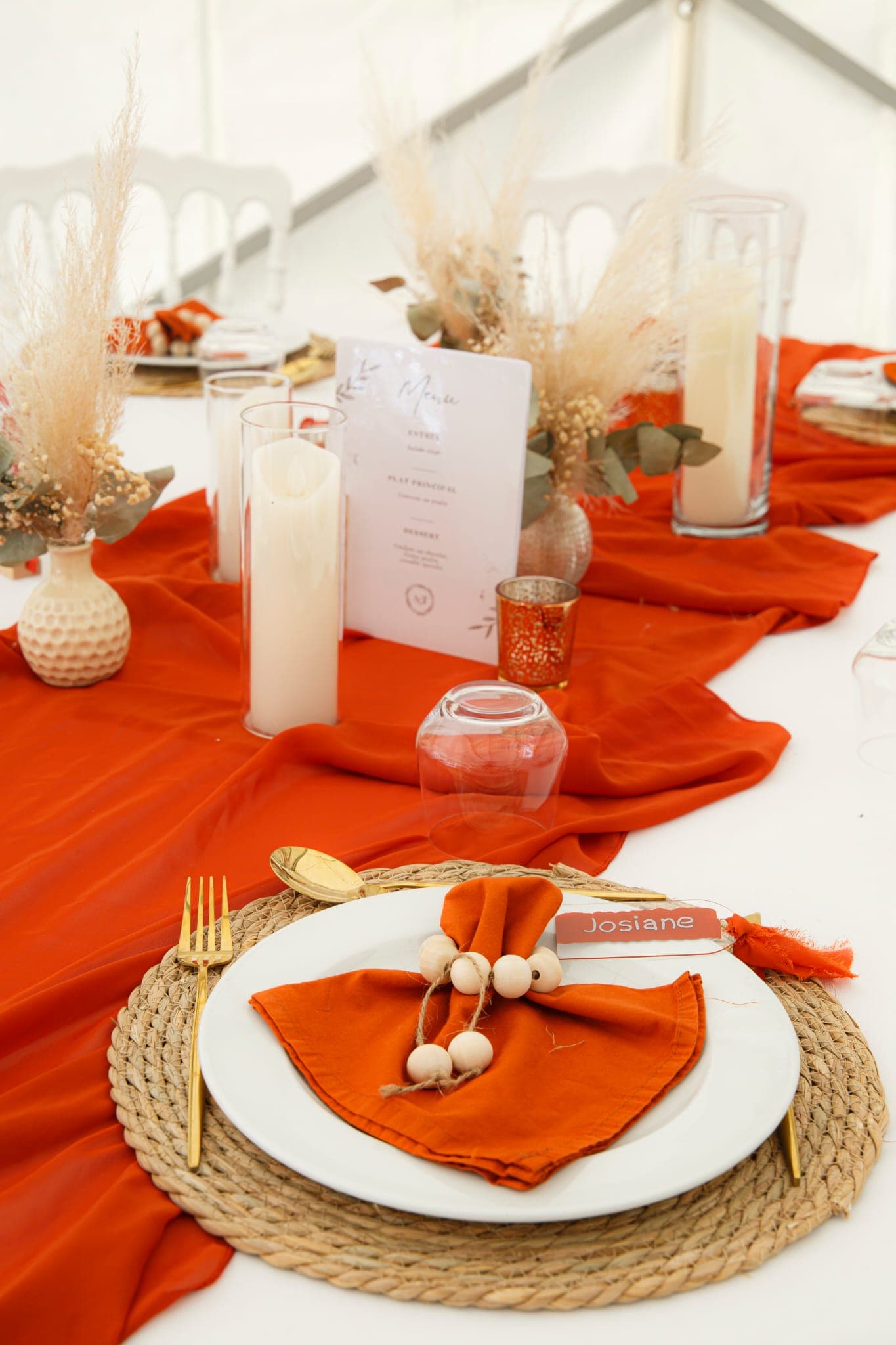 Ambiance bohème chic pour mariage